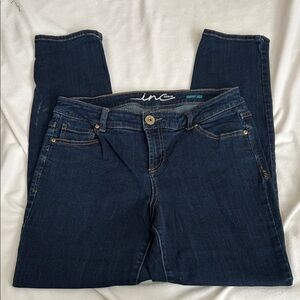 INC International Concepts Skinny Leg Curvy Fit Deep Indigo Denim Jean Sz: 8S
